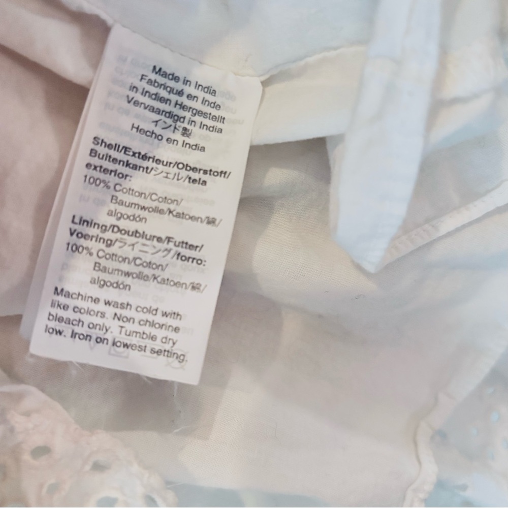 J. Crew White Eyelet Dress— Petite 00 - Picture 12 of 12